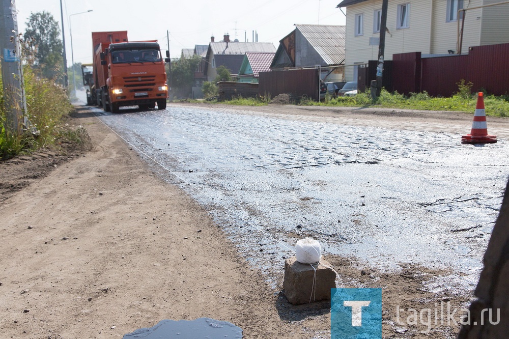 Асфальт на Заречной улице