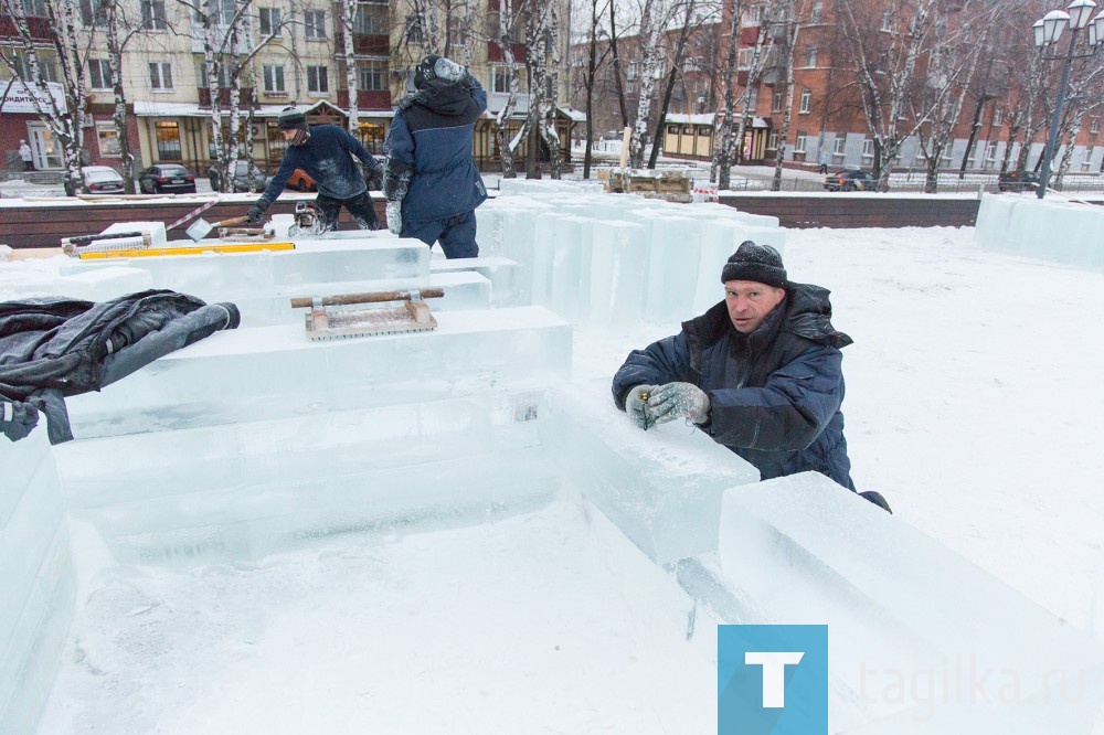 В Нижнем Тагиле начали строить ледовый городок