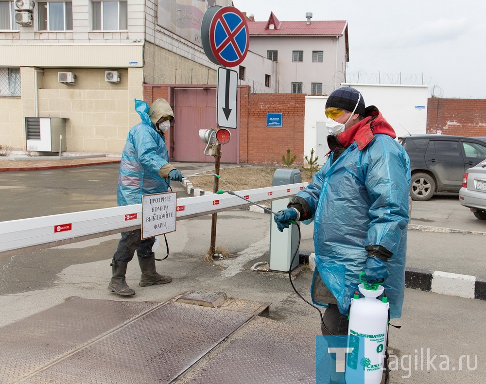 Продолжается дезинфекционная обработка улиц Нижнего Тагила