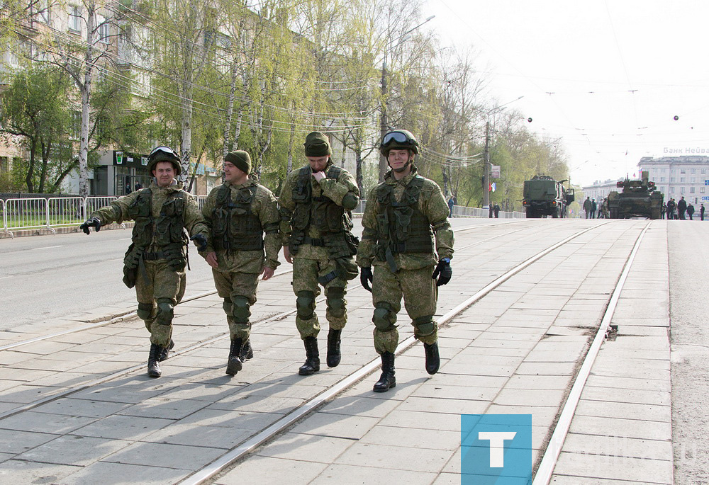 Подготовка военной техники для участия в параде Победы