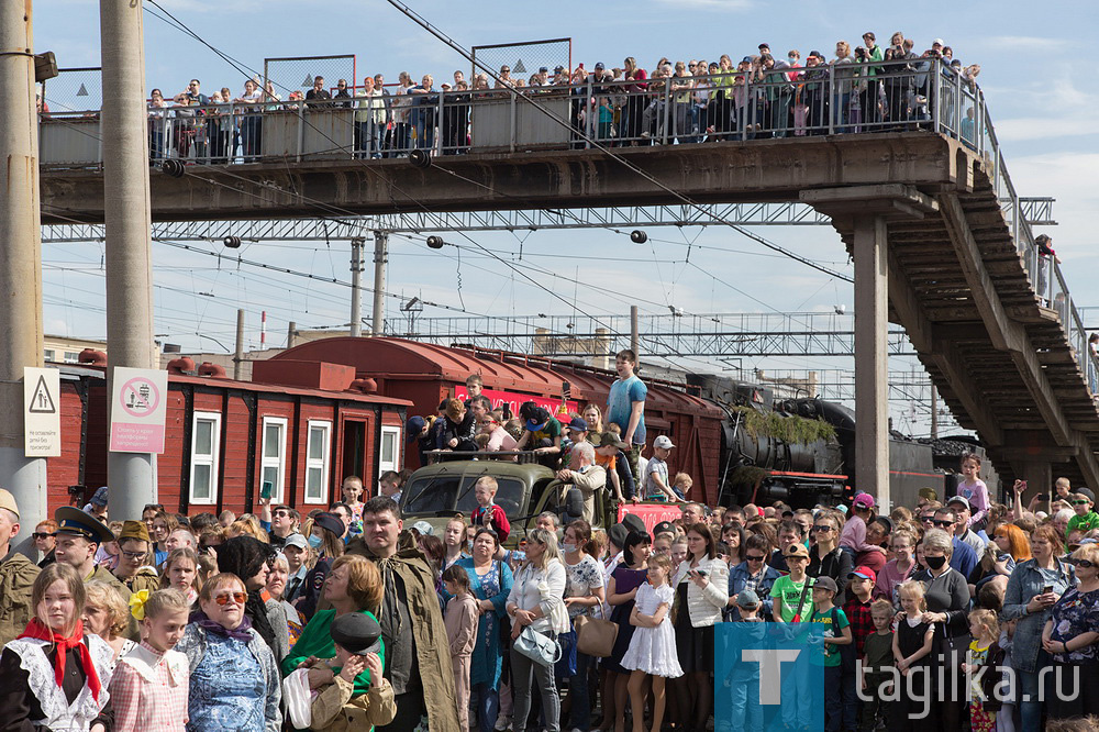 Встреча поезда Победы в Нижнем Тагиле