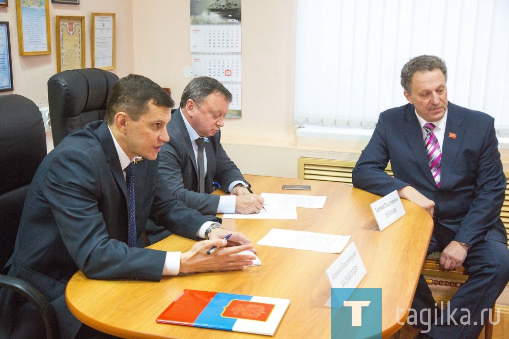 Прием граждан Дзержинского района депутатом Государственной думы России А.В. Балыбердиным.