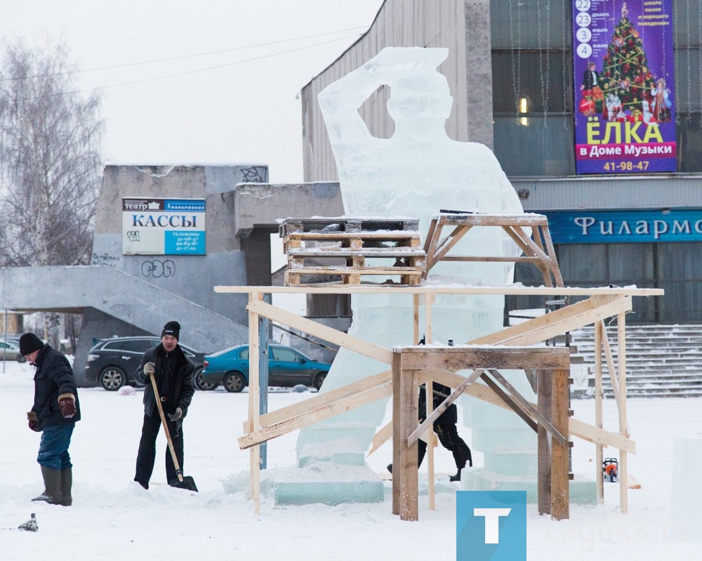 В Нижнем Тагиле начали строить ледовый городок