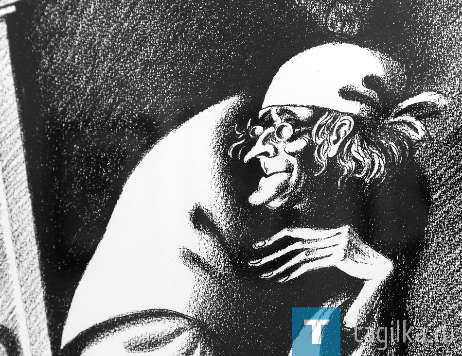 Выставка графики московского художника Сергея Алимова.

Плюшкин
