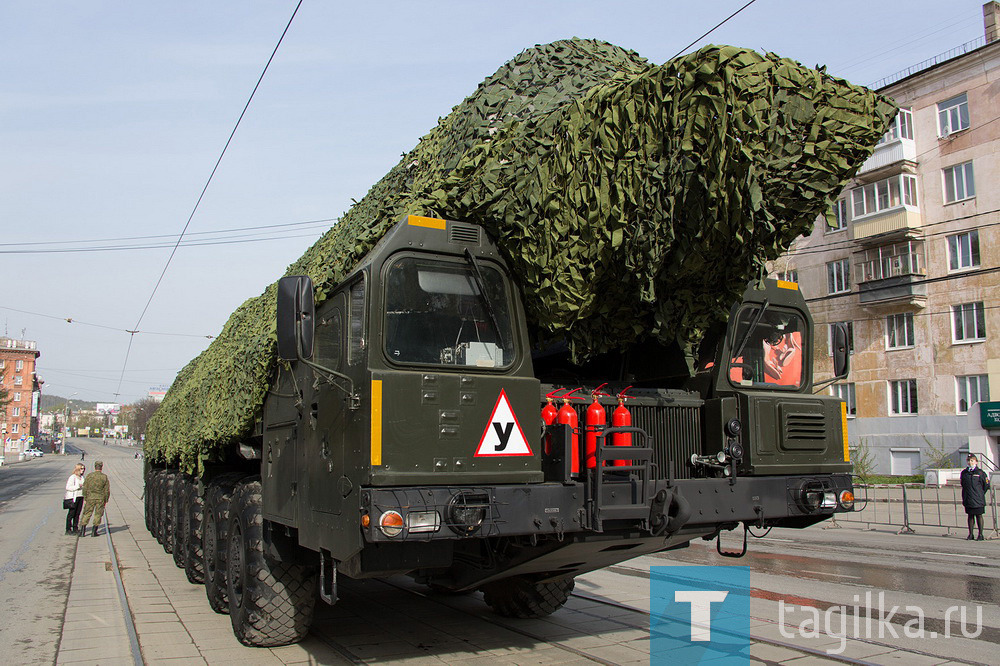 Подготовка военной техники для участия в параде Победы