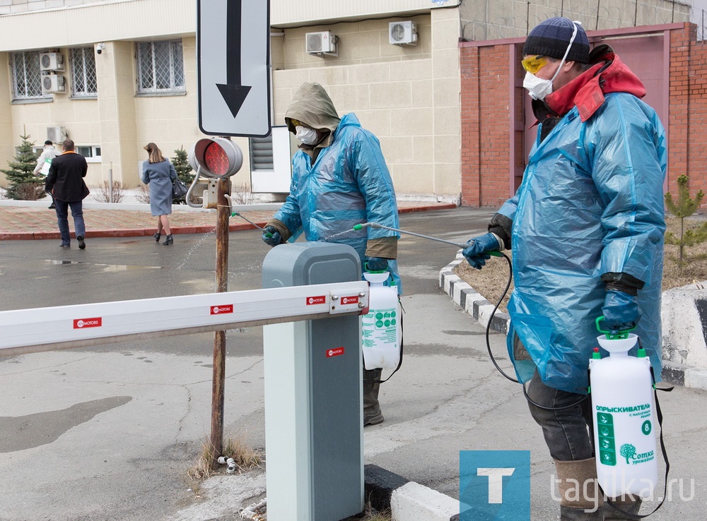 Продолжается дезинфекционная обработка улиц Нижнего Тагила