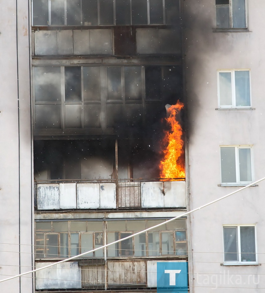 Пожар на улице Победы.