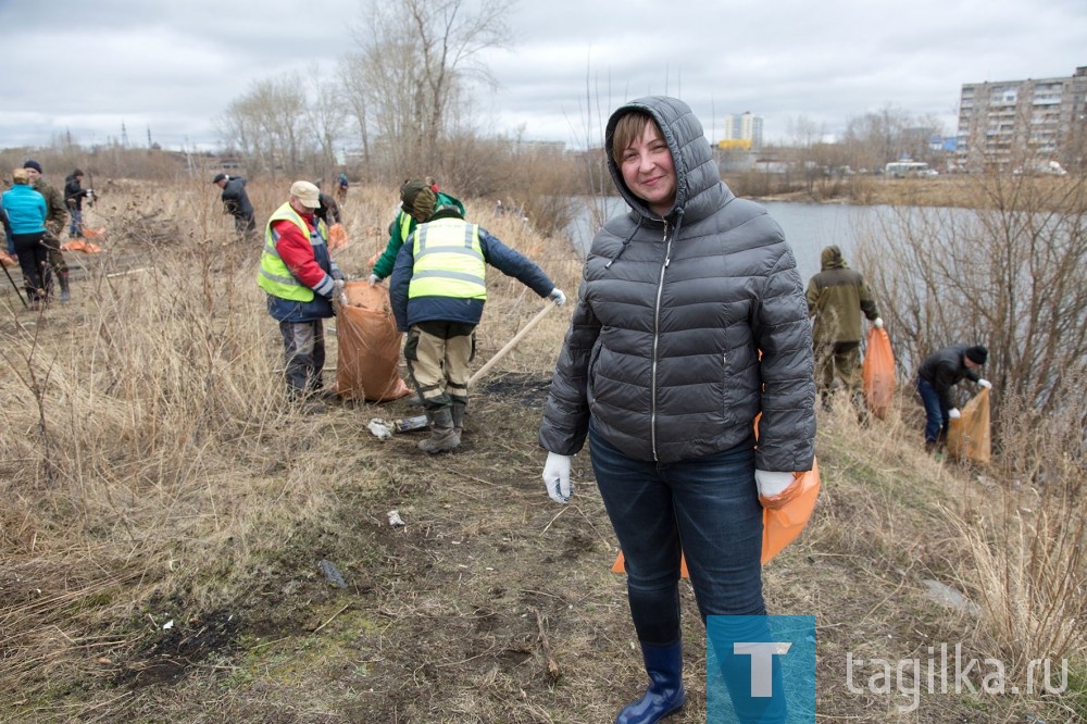 Субботник в парке Народный