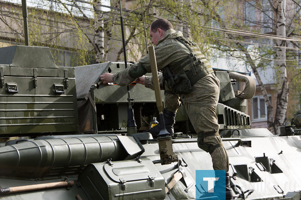 Подготовка военной техники для участия в параде Победы