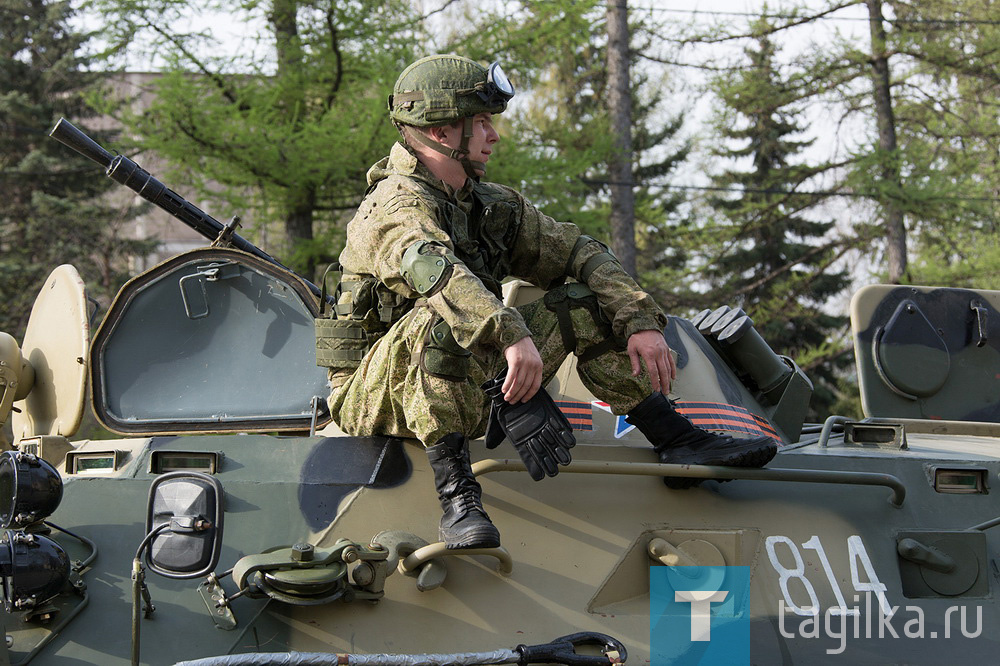 Подготовка военной техники для участия в параде Победы