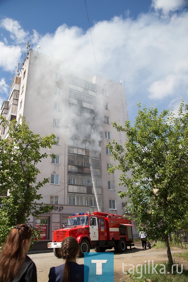 Пожар на улице Победы.