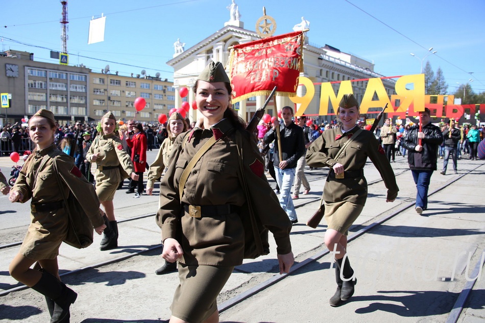 День Победы! Праздничная демонстрация.