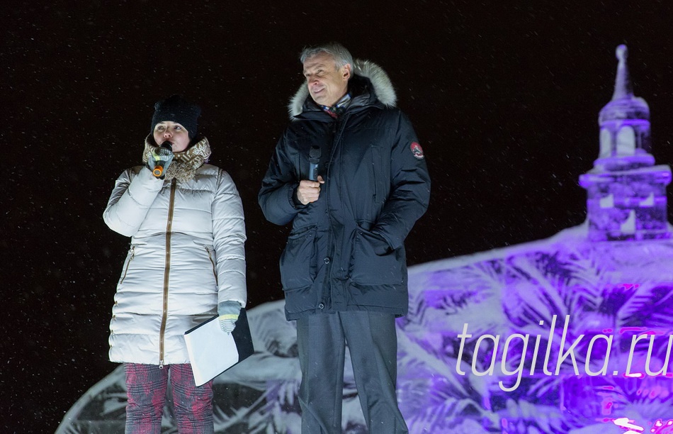 Открытие ледового городка у физкультурно-оздоровительного комплекса «Президентский» на ГГМ ﻿