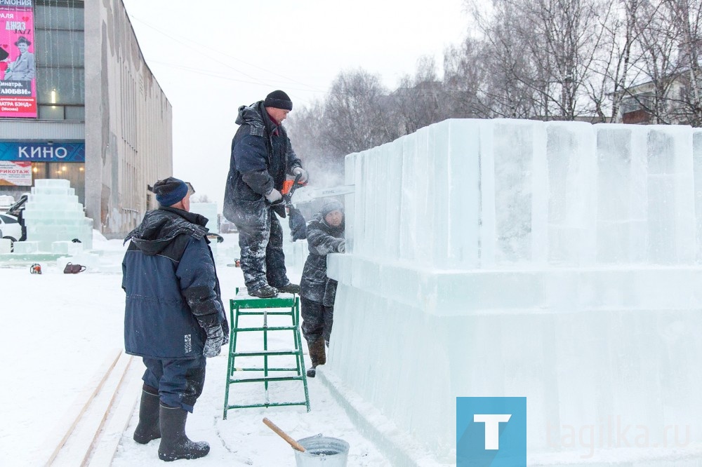 В Нижнем Тагиле начали строить ледовый городок