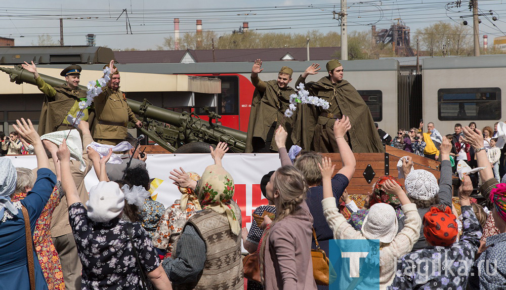 Встреча поезда Победы в Нижнем Тагиле