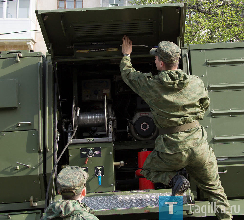 Подготовка военной техники для участия в параде Победы