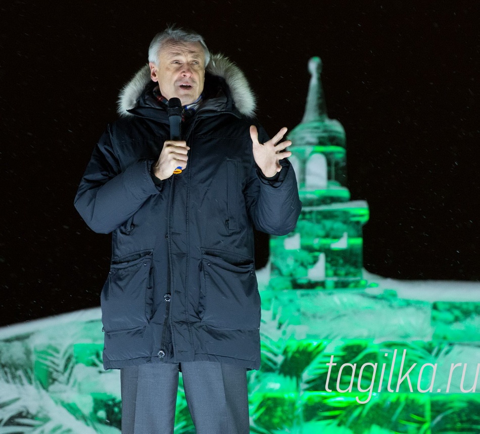 Открытие ледового городка у физкультурно-оздоровительного комплекса «Президентский» на ГГМ ﻿