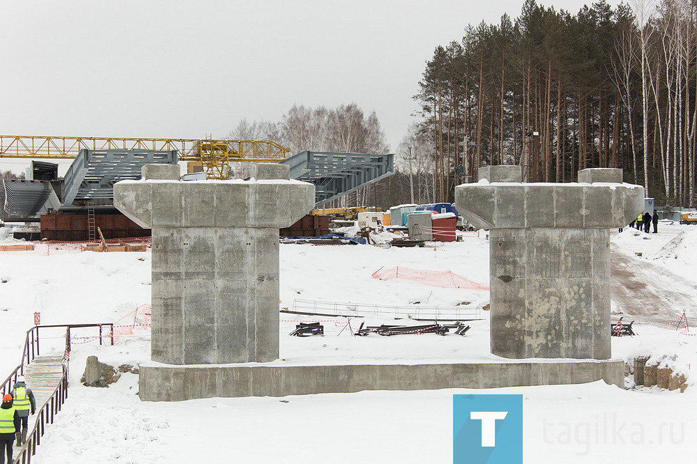 Строительство моста через Нижнетагильский пруд