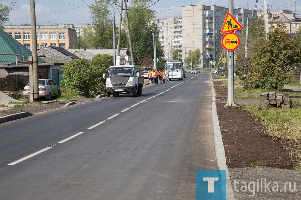 Ремонт дороги на улице Калинина завершен