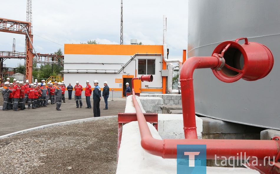 Пуск установки верхнего налива сырого бензола.