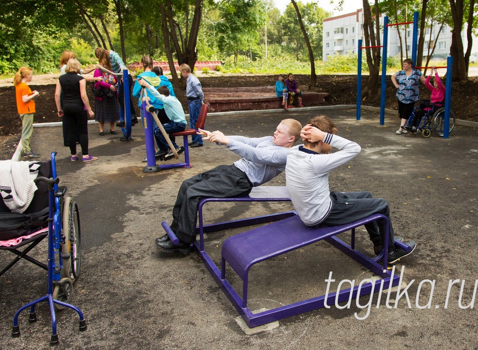 Спортплощадка для детей с ограниченными возможностями.