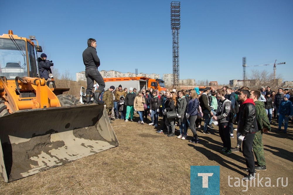 Субботник в парке Народный