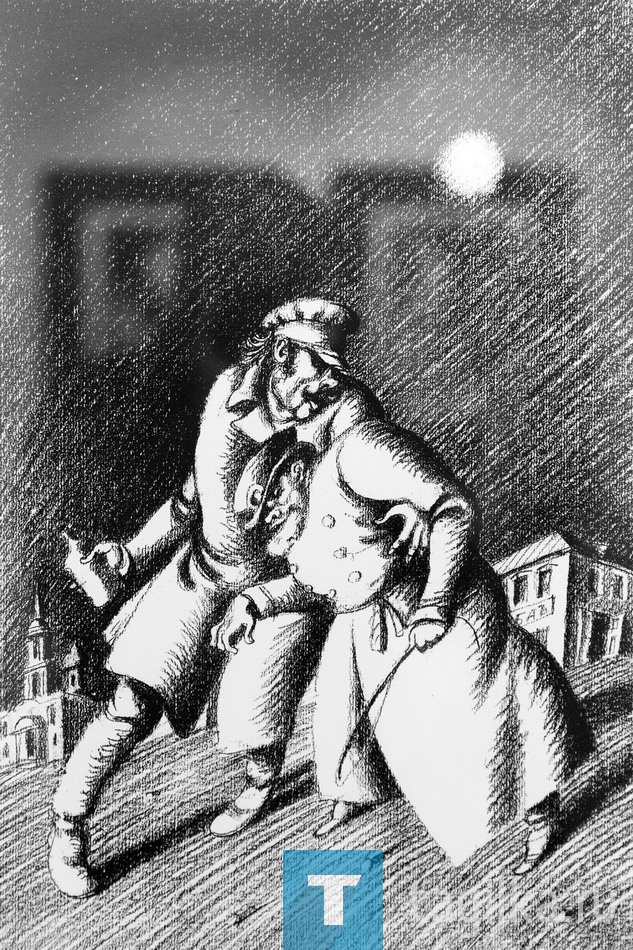Выставка графики московского художника Сергея Алимова.

Из кабака