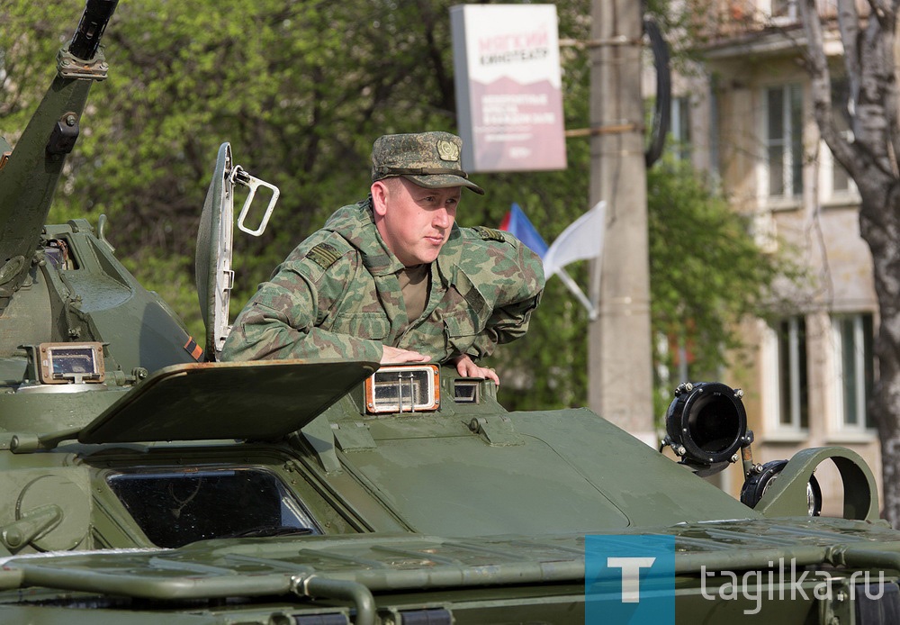 Подготовка военной техники для участия в параде Победы