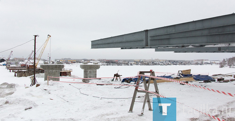 Строительство моста через Нижнетагильский пруд