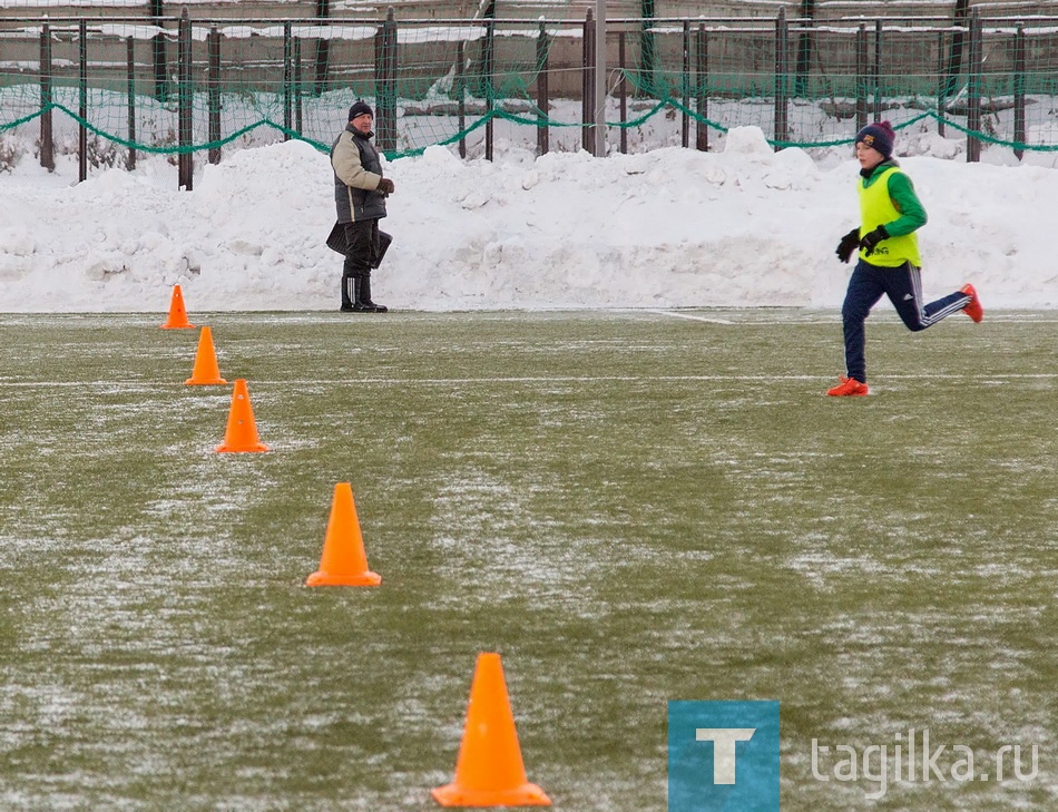 Футбол. Тренировка. Высокогорец.