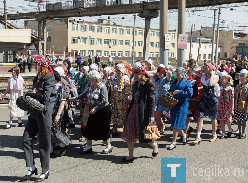 Встреча поезда Победы в Нижнем Тагиле