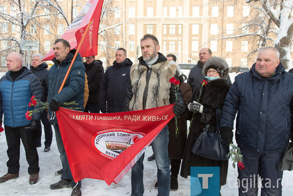 Митинг, посвященный годовщине вывода войск из Афганистана