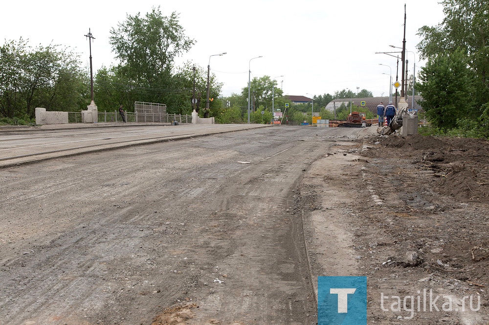 Реконструкция моста на улице Циолковского. 18.05.2021.