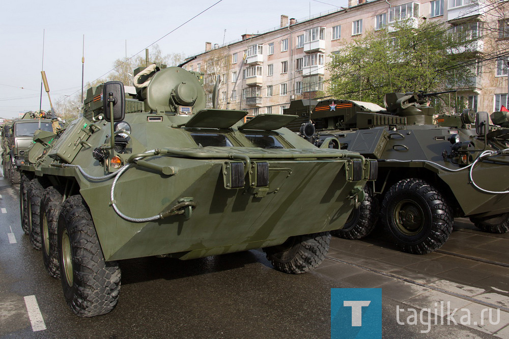 Подготовка военной техники для участия в параде Победы