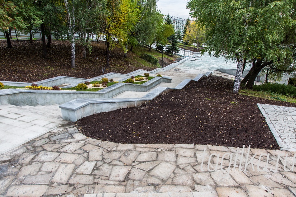 Набережная Нижнего Тагила перед открытием.