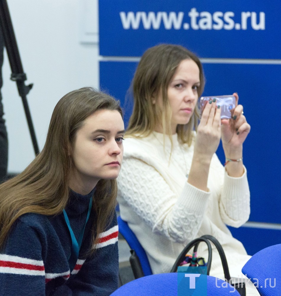 В пресс-центре ТАСС прошла встреча Владислава Тетюхина и Сергея Носова с журналистами