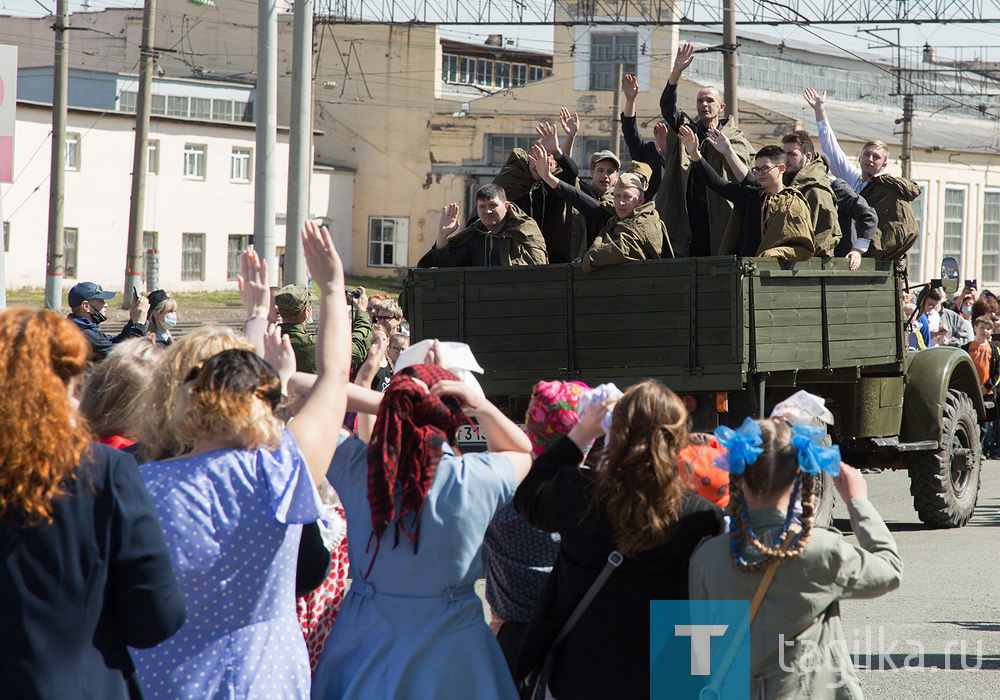 Встреча поезда Победы в Нижнем Тагиле