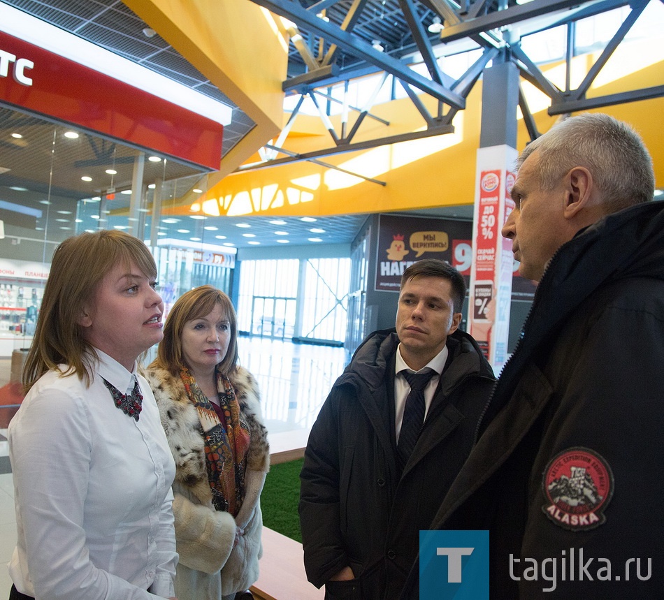 Торговый центр "Депо" посетил глава города С. Носов во время объезда объектов ленинского р-на