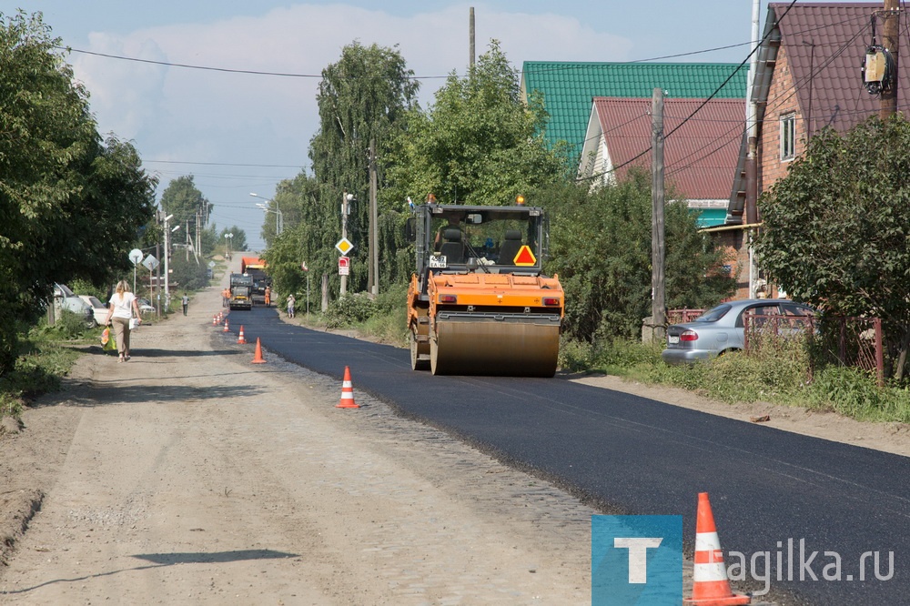 Асфальт на Заречной улице