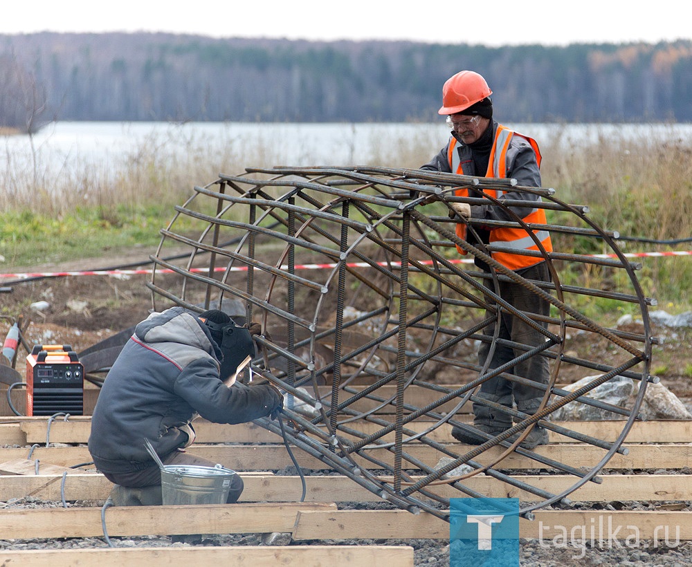 Строительство моста через Тагильский пруд