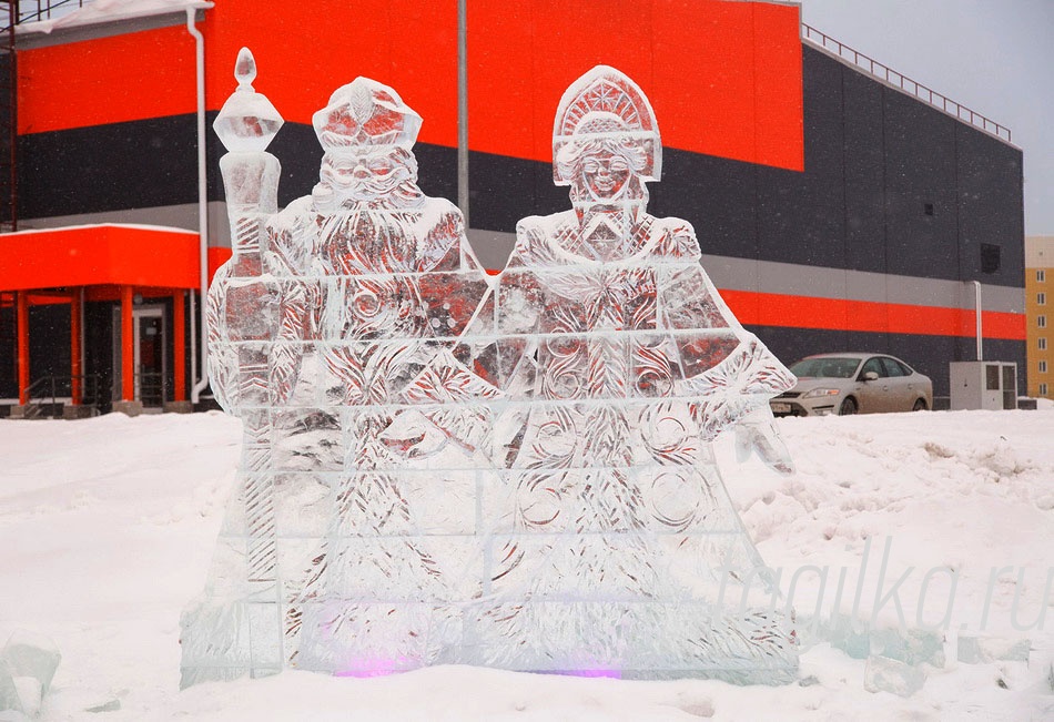 Строительство ледового городка. ФОК Президентский