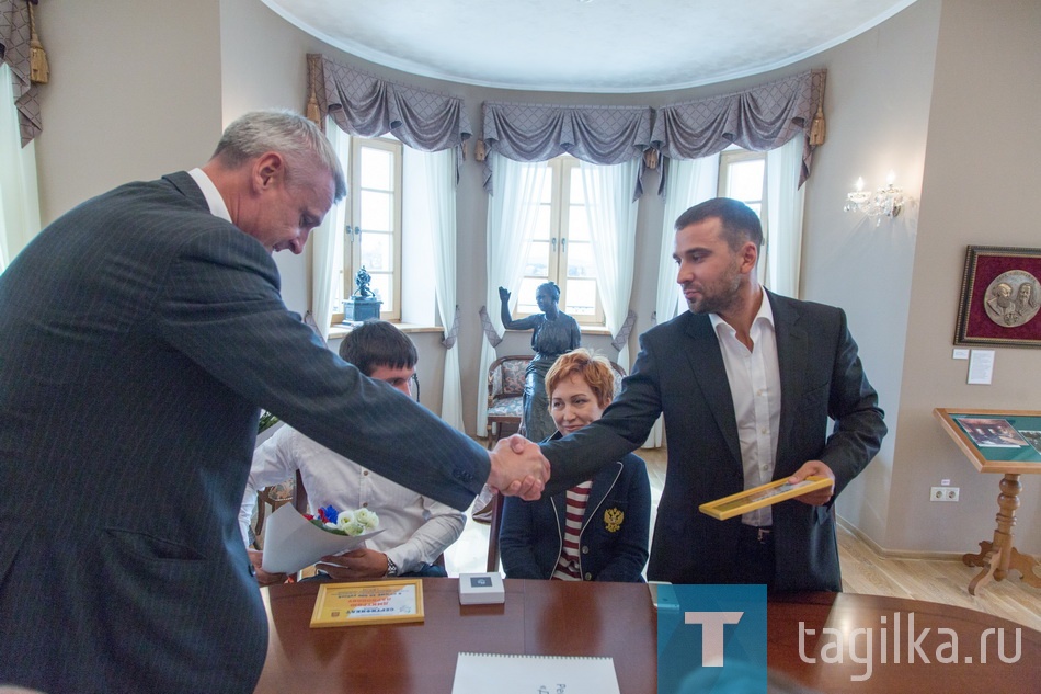 Встреча главы города Нижний Тагил Сергея Носова с олимпийцами.