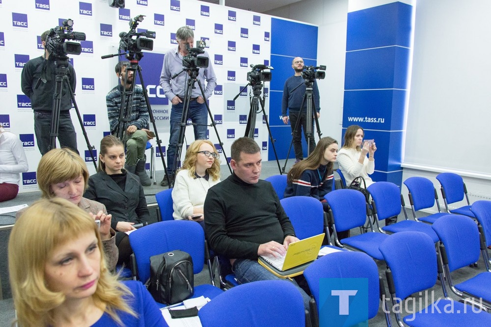 В пресс-центре ТАСС прошла встреча Владислава Тетюхина и Сергея Носова с журналистами