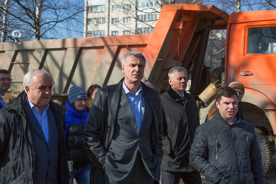 Реконструкция набережной. Проверка хода работ.