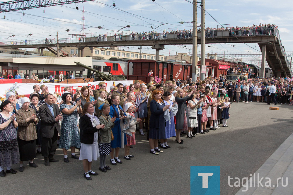 Встреча поезда Победы в Нижнем Тагиле