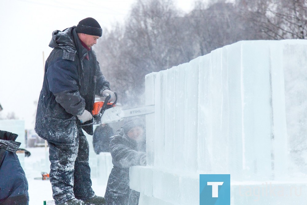 В Нижнем Тагиле начали строить ледовый городок