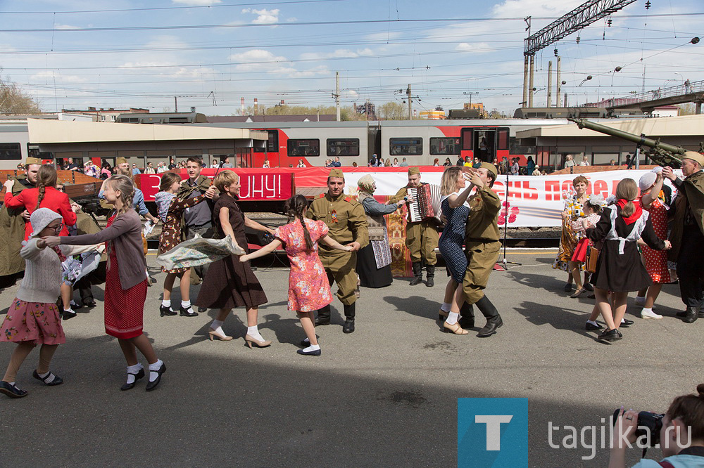 Встреча поезда Победы в Нижнем Тагиле