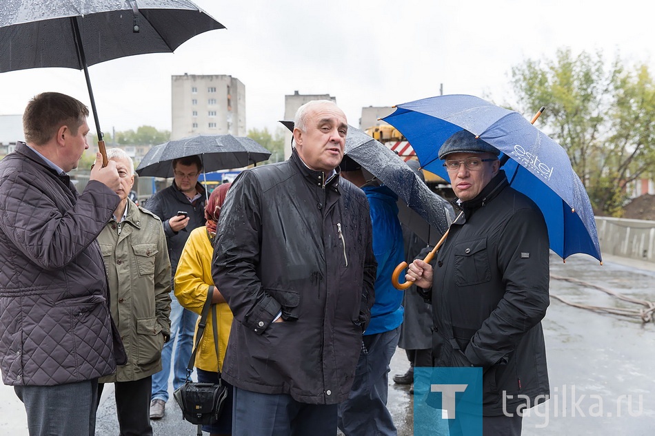 Реконструкция моста по фрунзе. Испытание. 16.09.2016.