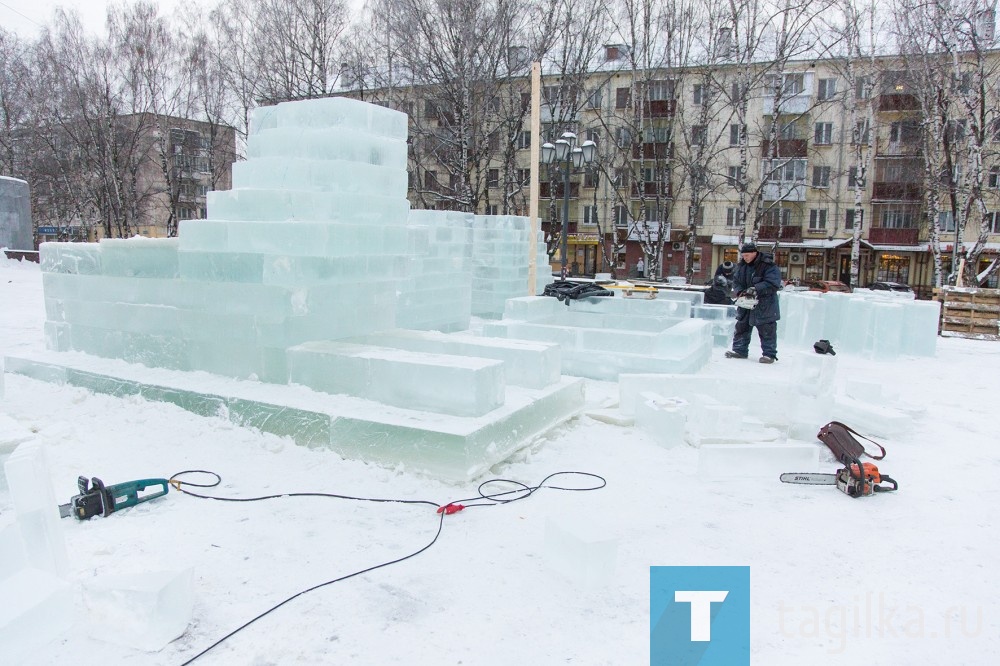 В Нижнем Тагиле начали строить ледовый городок