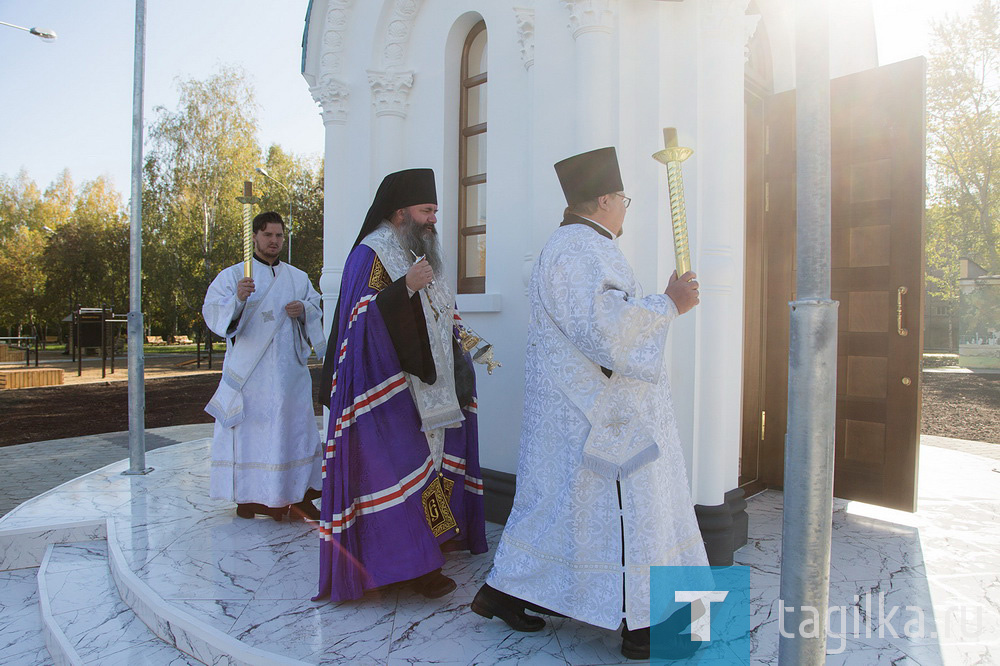 Освящение новой часовни за дворцом культуры «Юбилейный»